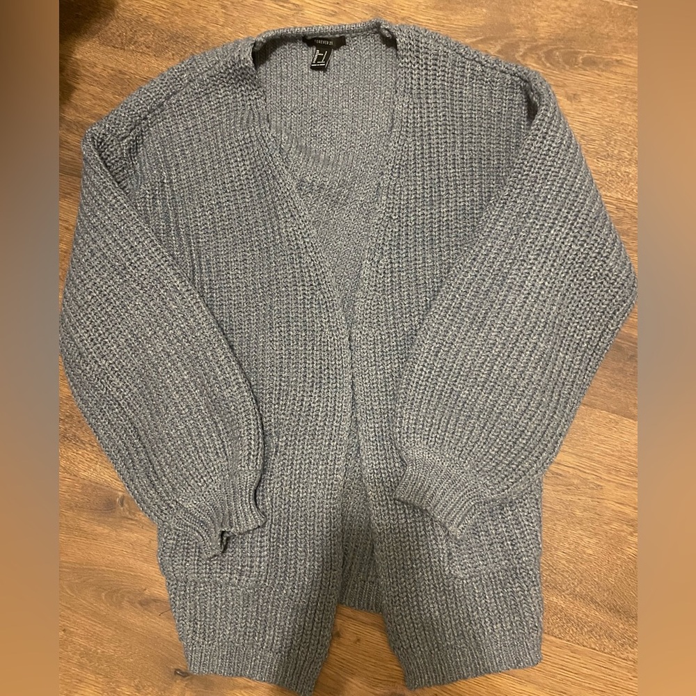 Blue Knit Cardigan